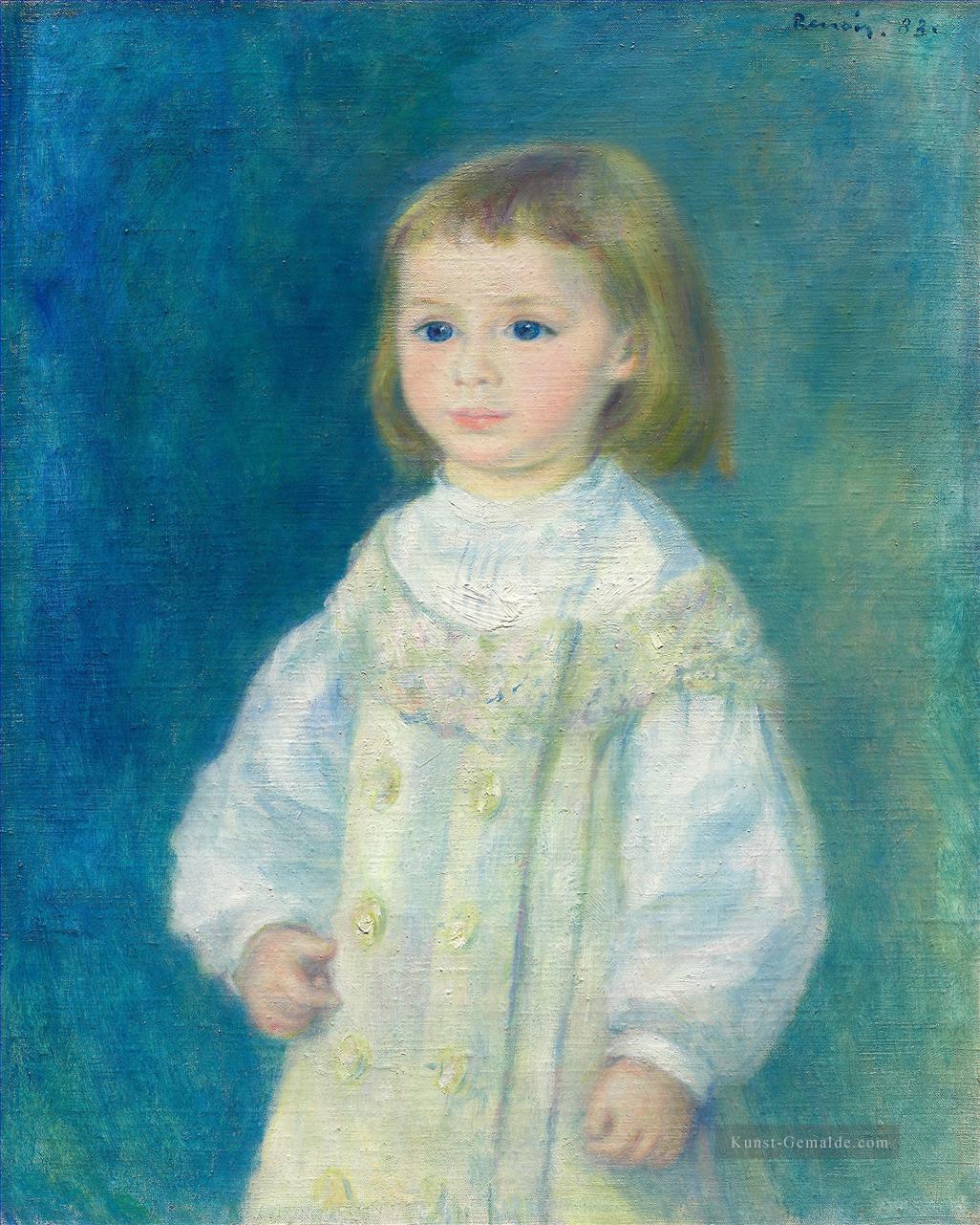 Lucie Berard Child in White von Pierre Auguste Renoir Kids Ölgemälde